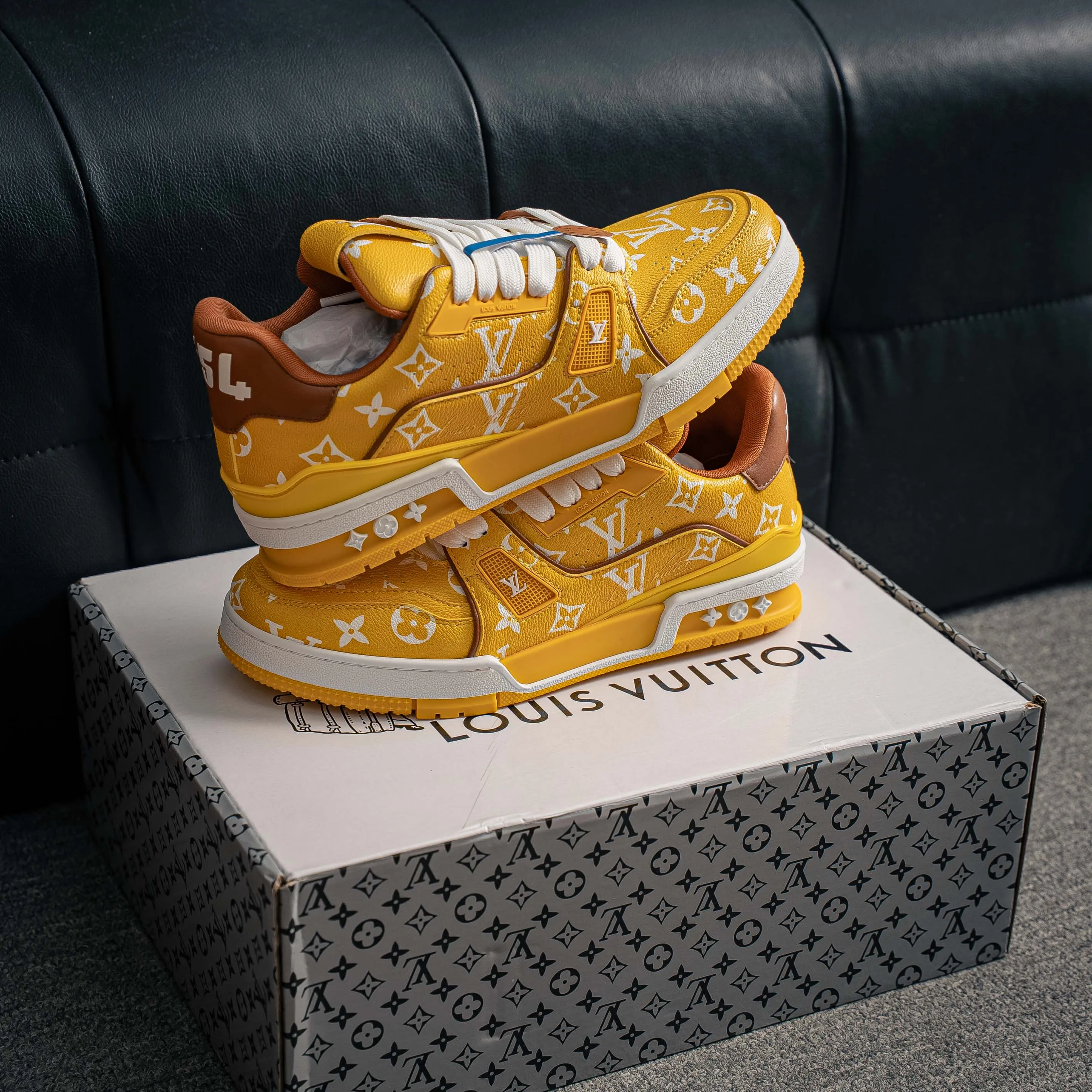 【L 2 】 Premium LV Classic New Arrival ✦ 1:1 ， ， ✦ Cowhide Leather Shoes ， LOGO ✦ + ，